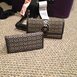 Authentic coach wallet with checkbook Authentic coach wallet with checkbook