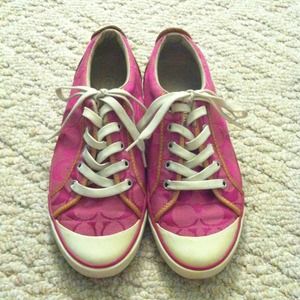 Coach Shoes - Pink Coach tennis shoes Coach Shoes - Pink Coach tennis shoes