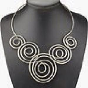 ⭕️LAST ONE Silver Swirls Collar Necklace ⭕️LAST ONE Silver Swirls Collar Necklace