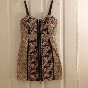 Floral bustier dress