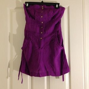 Strapless summer dress