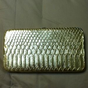 Faux gold snakeskin wallet/clutch Faux gold snakeskin wallet/clutch