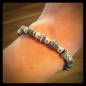 Silver and black bracelet. Love!!! Silver and black bracelet. Love!!!