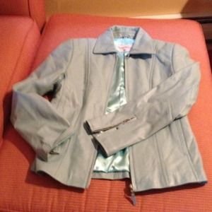 Zip Front Leather Jacket Zip Front Leather Jacket
