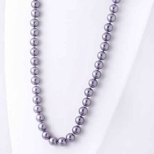 Lavender Pearl Beaded Necklace Lavender Pearl Beaded Necklace