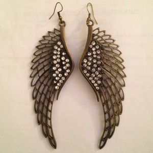 Angel wing earrings