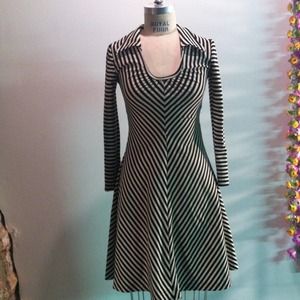 Vintage striped dress. Vintage striped dress.
