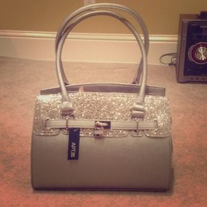 BNWT silver sequin lock handbag BNWT silver sequin lock handbag