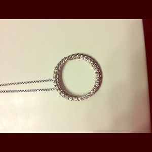 David Yurman pave diamond circle pendant David Yurman pave diamond circle pendant