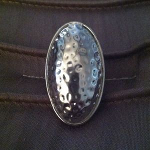 Ladies hammered look ring Ladies hammered look ring