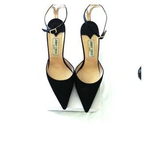 Jimmy Choo - Entrap Satin Black Heels - 39.5/9.5 Jimmy Choo - Entrap Satin Black Heels - 39.5/9.5