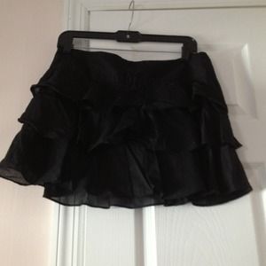 Express black ruffle skirt Express black ruffle skirt