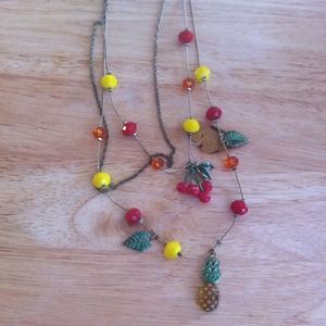 Fruit/jungle inspired Betsey Johnson necklace Fruit/jungle inspired Betsey Johnson necklace