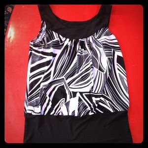 BCX black and white top BCX black and white top