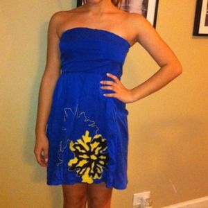Akiko Dresses & Skirts - Electric blue tube top dress Akiko Dresses & Skirts - Electric blue tube top dress