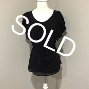 ❗️bundled❗️ Black chiffon Top ❗️bundled❗️ Black chiffon Top