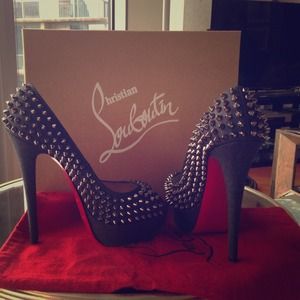 Spiked Christian Louboutin lady peeps REDUCED!!!!! Spiked Christian Louboutin lady peeps REDUCED!!!!!