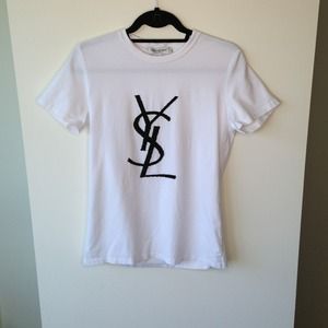 Beaded YSL Boyfriend T-Shirt