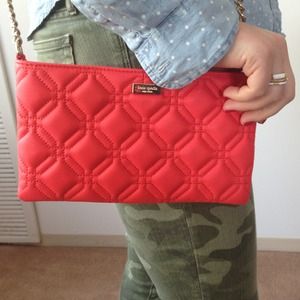 Kate Spade Astor Court Quilted Coral Crossbody Kate Spade Astor Court Quilted Coral Crossbody