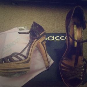 Francesco Sacco Shoes - Super sexy brown shoes with chain on heel Francesco Sacco Shoes - Super sexy brown shoes with chain on heel