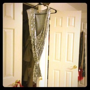 Michael kors sequin wrap dress Michael kors sequin wrap dress