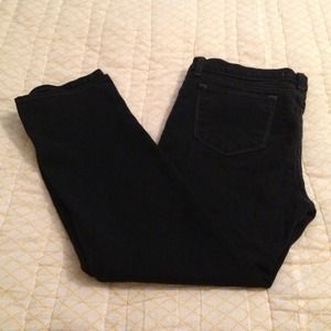 J Brand Black Cropped Straight Leg Jeans J Brand Black Cropped Straight Leg Jeans