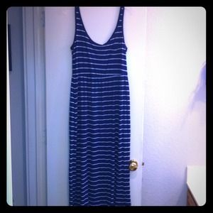 Maxi-Dress!!! Navy Blue with White Stripes! Maxi-Dress!!! Navy Blue with White Stripes!
