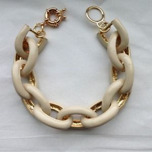 Nude Enamel Link Bracelet Nude Enamel Link Bracelet