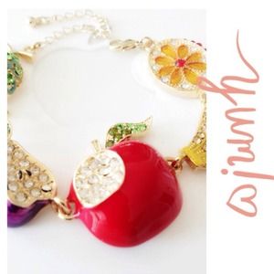 sparkling colorful fruit bracelet sparkling colorful fruit bracelet