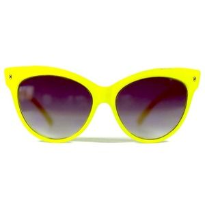 HOST PICK! Neon Yellow Cat Eye Sunglasses HOST PICK! Neon Yellow Cat Eye Sunglasses
