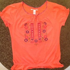 Lucky Brand Tops - Lucky Brand Jeans NWT Orange 100% Cotton Top Med. Lucky Brand Tops - Lucky Brand Jeans NWT Orange 100% Cotton Top Med.