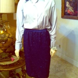 Blue sequins skirt 6-8 Blue sequins skirt 6-8