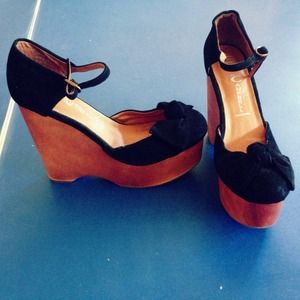 JEFFERY CAMPBELL Daisy D Platform Wedges: New! JEFFERY CAMPBELL Daisy D Platform Wedges: New!