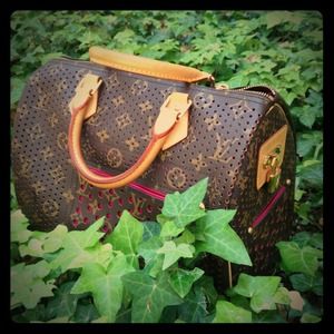 ๏๏ Limited Edition LV Perforated LV in Fuchsia ๏๏ Limited Edition LV Perforated LV in Fuchsia