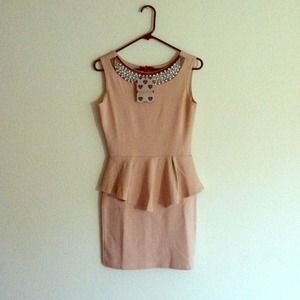 Tiffany Embellished Peplum Dress Tiffany Embellished Peplum Dress
