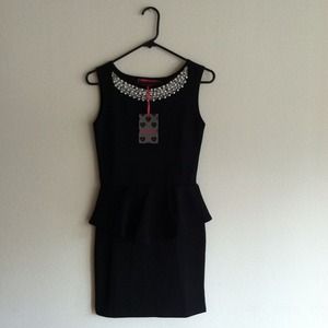 Tiffany Embellished Peplum Dress Tiffany Embellished Peplum Dress