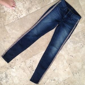 JBrand jeans w leather side strip KILLER JBrand jeans w leather side strip KILLER
