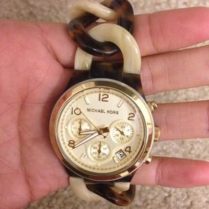 Michael Kors Tortoise Link Watch Michael Kors Tortoise Link Watch