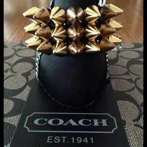 Spiked Antique Gold Bracelet Spiked Antique Gold Bracelet