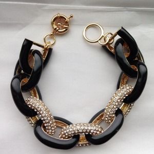 Black/Pave Link Bracelet Black/Pave Link Bracelet