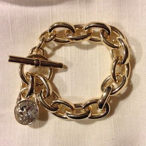 Gold Link Charm Bracelet Gold Link Charm Bracelet