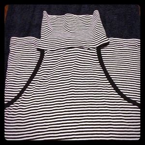 Classic striped turtleneck tank. Classic striped turtleneck tank.