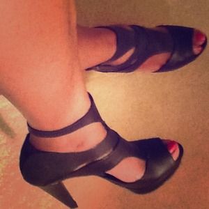 7 for All Mankind Black Leather Shoes 7 for All Mankind Black Leather Shoes