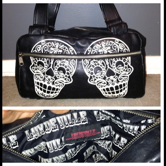 Lux De Ville Handbags - Lux De Ville Sugar Skull purse Lux De Ville Handbags - Lux De Ville Sugar Skull purse