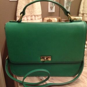 JCREW emerald Edie Bag BNWT never used! JCREW emerald Edie Bag BNWT never used!