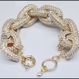 Gold Pave link Bracelet Gold Pave link Bracelet