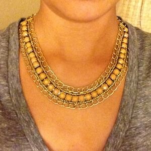 Beige Chain Link Necklace Beige Chain Link Necklace