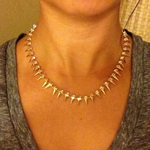 Rhinestone Spike Necklace Rhinestone Spike Necklace