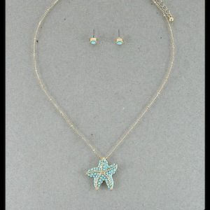 Turquoise Starfish Necklace