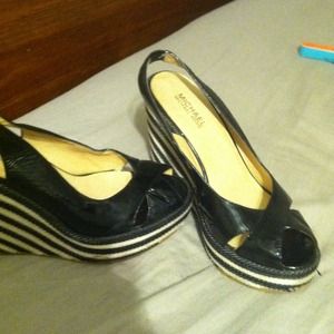 Michael Kors black sling back wedge Reduced Price! Michael Kors black sling back wedge Reduced Price!